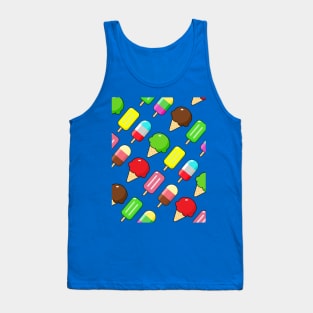 Popsicles and Ice creams pattern Tank Top